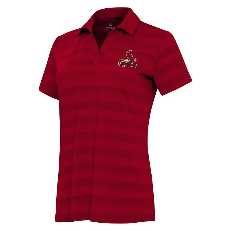 Antigua St Louis Cardinals Patch Tunnel Polo