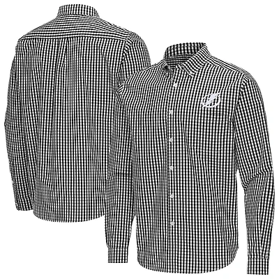 Antigua Tampa Bay Lightning Ellis Tri-Blend Long Sleeve Button-Down Shirt