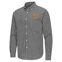 Antigua Tennessee Volunteers Ellis Woven Tri-Blend Long Sleeve Button-Down Shirt