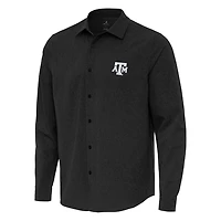 Antigua Texas AM Aggies Exposure Woven Long Sleeve Button-Up Shirt