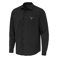 Antigua Texas Longhorns Exposure Woven Long Sleeve Button-Up Shirt