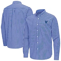 Antigua Villanova Wildcats Ellis Woven Tri-Blend Long Sleeve Button-Down Shirt
