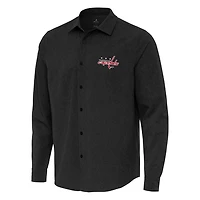 Antigua Washington Capitals Exposure Woven Long Sleeve Button-Up Shirt