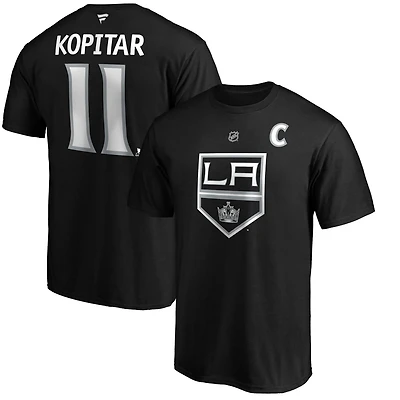 Anze Kopitar Los Angeles Kings Team Authentic Stack Name  Number T-Shirt