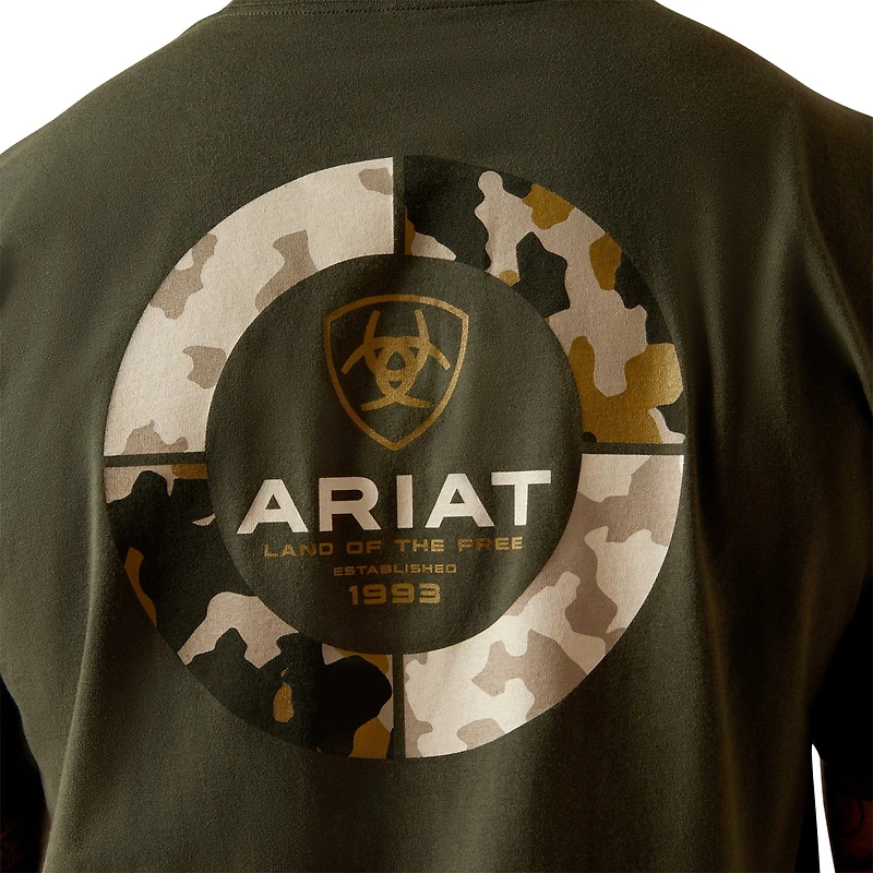 Ariat Men's Camo Ring T-shirt