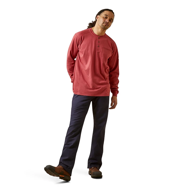 Ariat Men's Flame Resistant Air Henley Long Sleeve Shirt