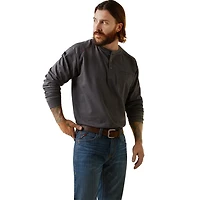 Ariat Men's Flame Resistant Air Refinery Row Graphic Henley Long Sleeve Top