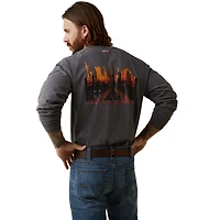 Ariat Men's Flame Resistant Air Refinery Row Graphic Henley Long Sleeve Top