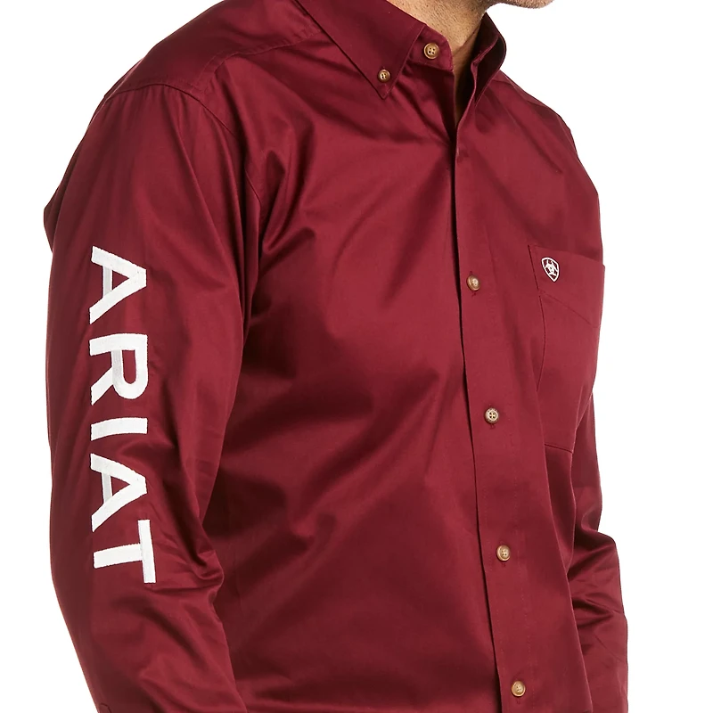 Ariat Men's Team Logo Twill  Fitted Shirt