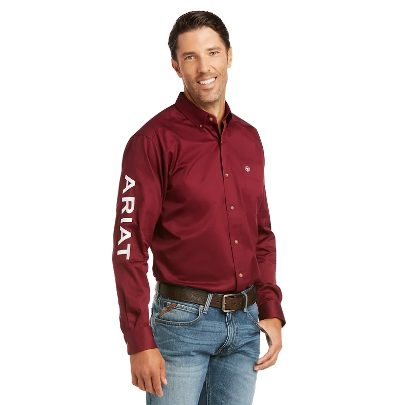 Ariat Men's Team Logo Twill  Fitted Shirt