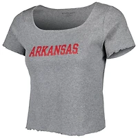 Arkansas Razorbacks Baby Rib Lettuce-Edge Trim T-Shirt