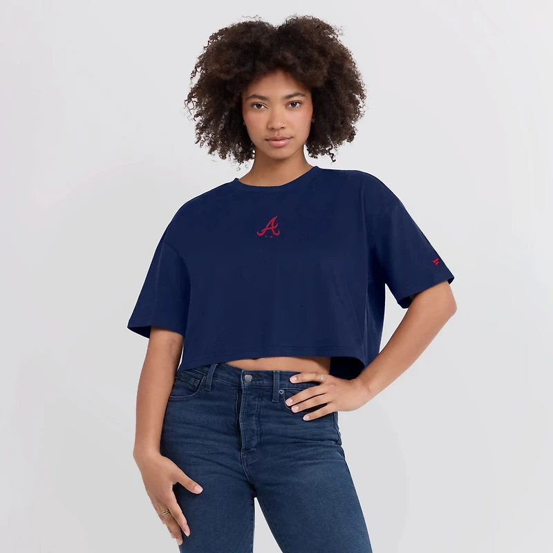 Atlanta Braves Elements Super Soft Boxy Cropped T-Shirt