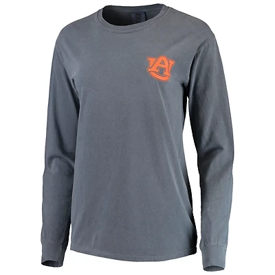 Auburn Tigers Comfort Colors Campus Skyline Long Sleeve Oversized T-Shirt