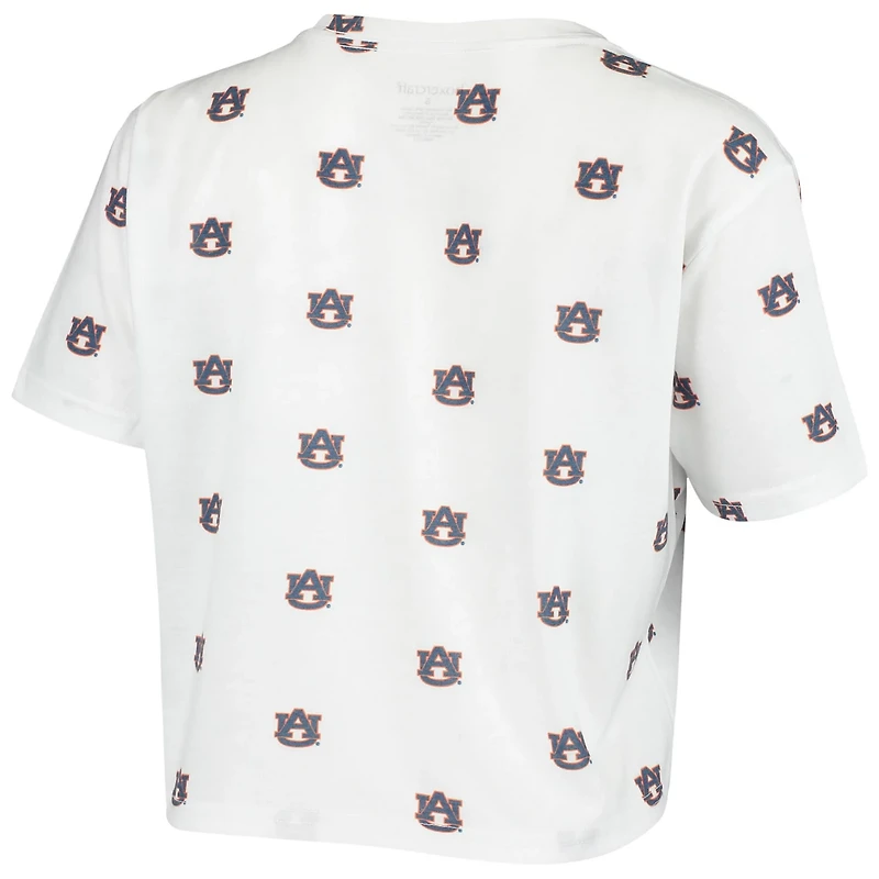 Auburn Tigers Cropped Allover Print T-Shirt