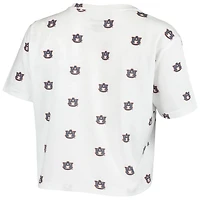 Auburn Tigers Cropped Allover Print T-Shirt