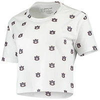 Auburn Tigers Cropped Allover Print T-Shirt