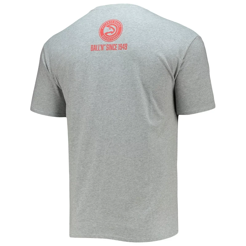 BALL'N Heathered Gray Atlanta Hawks Since 1949 T-Shirt