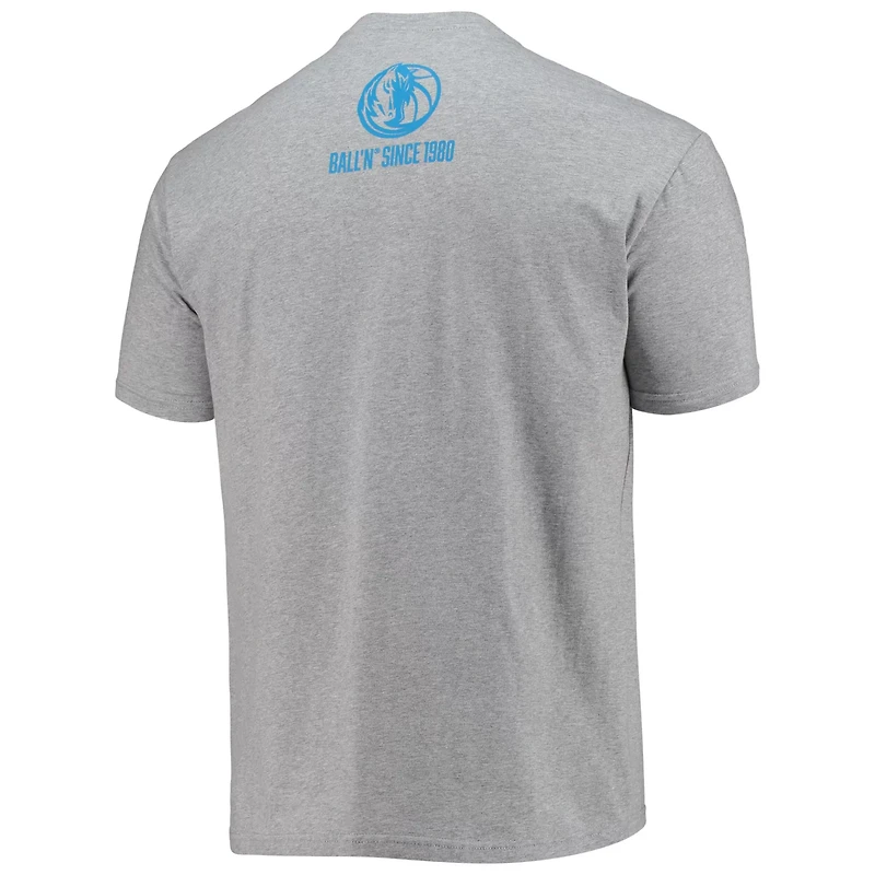 BALL'N Heathered Gray Dallas Mavericks Since 1980 T-Shirt
