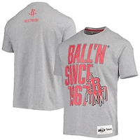 BALL'N Heathered Gray Houston Rockets Since 1967 T-Shirt