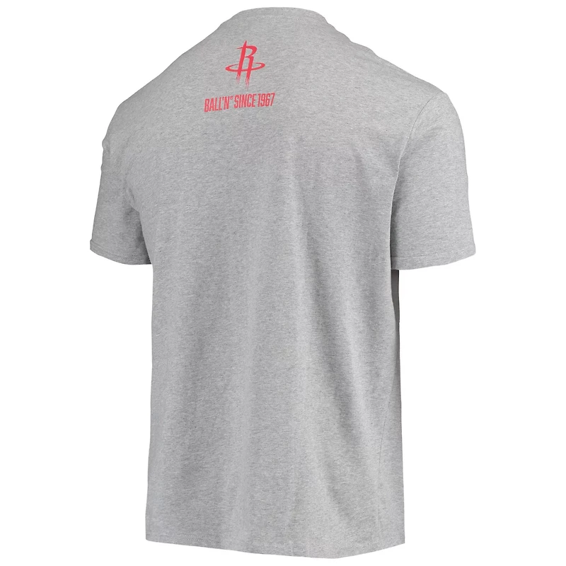 BALL'N Heathered Gray Houston Rockets Since 1967 T-Shirt