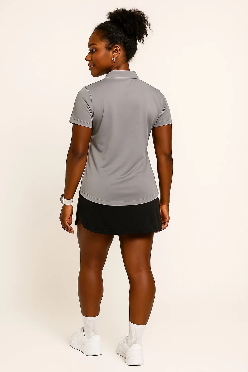 BCG Women's Tennis Solid Short Sleeve Polo Shirt