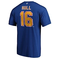 Brett Hull St Louis s Authentic Stack Retired Player Name  Number T-Shirt