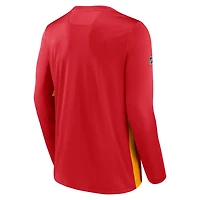 Calgary Flames Authentic Pro Rink Performance Long Sleeve T-Shirt