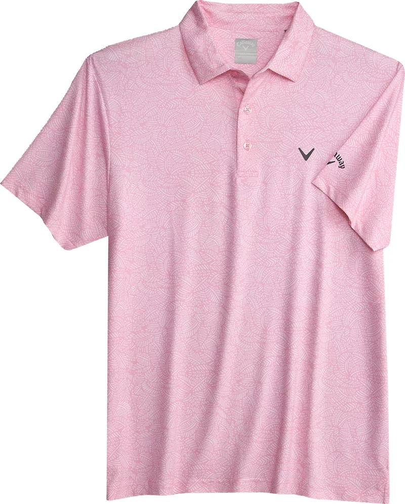 Callaway Men's All Over Palm Polo Shirt