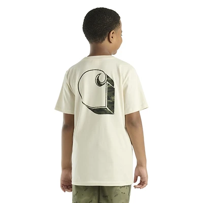 Carhartt Boys' Camo Logo Short Sleeve T-shirt