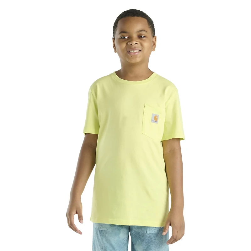 Carhartt Boys' Logo Pocket Short Sleeve T-shirt