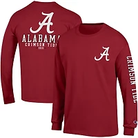 Champion Alabama Crimson Tide Team Stack 3-Hit Long Sleeve T-Shirt