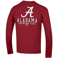 Champion Alabama Crimson Tide Team Stack 3-Hit Long Sleeve T-Shirt