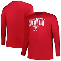 Champion Alabama Tide Big  Tall Arch Long Sleeve T-Shirt