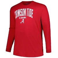 Champion Alabama Tide Big  Tall Arch Long Sleeve T-Shirt