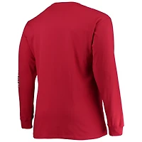 Champion Arkansas Razorbacks Big  Tall 2-Hit Long Sleeve T-Shirt