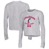 Champion Cincinnati Bearcats Boyfriend Cropped Long Sleeve T-Shirt