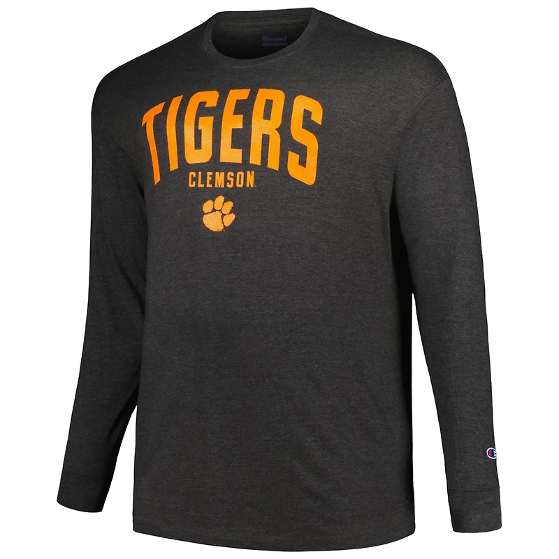 Champion Clemson Tigers Big  Tall Arch Long Sleeve T-Shirt