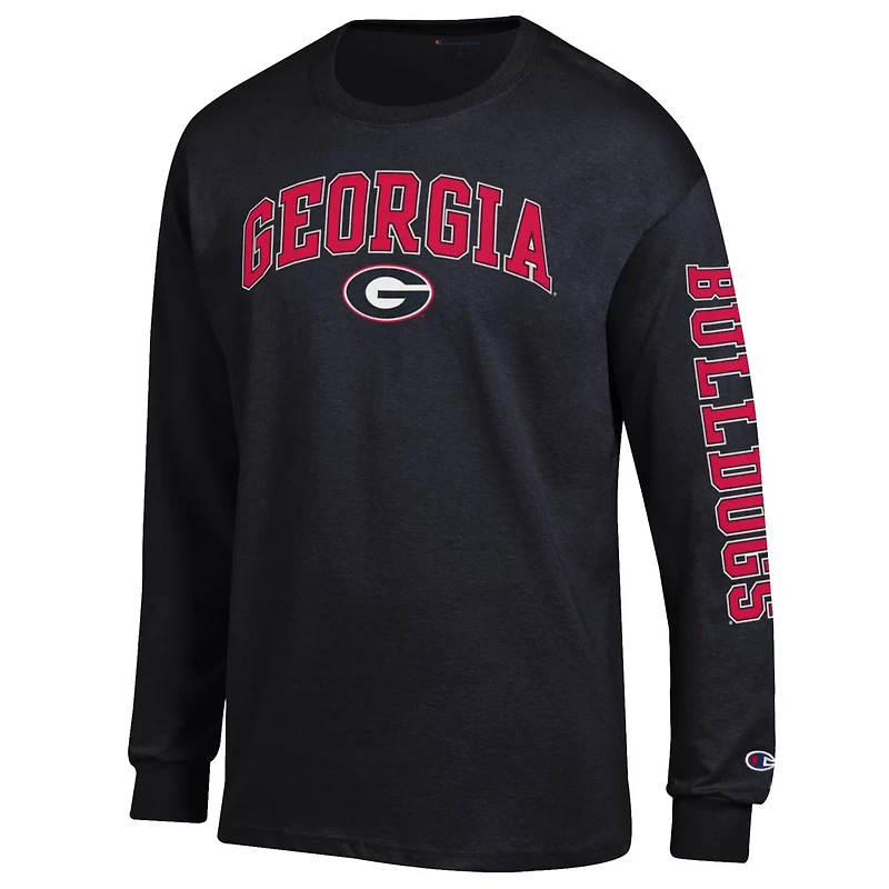 Champion Georgia Bulldogs Arch Over Logo 2-Hit Long Sleeve T-Shirt