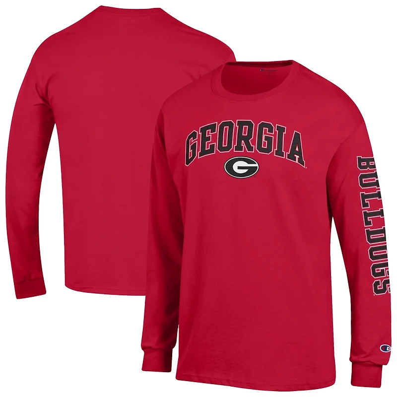 Champion Georgia Bulldogs Arch Over Logo 2-Hit Long Sleeve T-Shirt