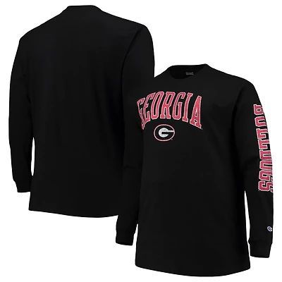Champion Georgia Bulldogs Big  Tall 2-Hit Long Sleeve T-Shirt