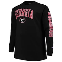 Champion Georgia Bulldogs Big  Tall 2-Hit Long Sleeve T-Shirt