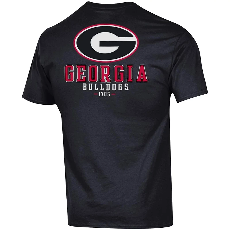 Champion Georgia Bulldogs Stack 2-Hit T-Shirt