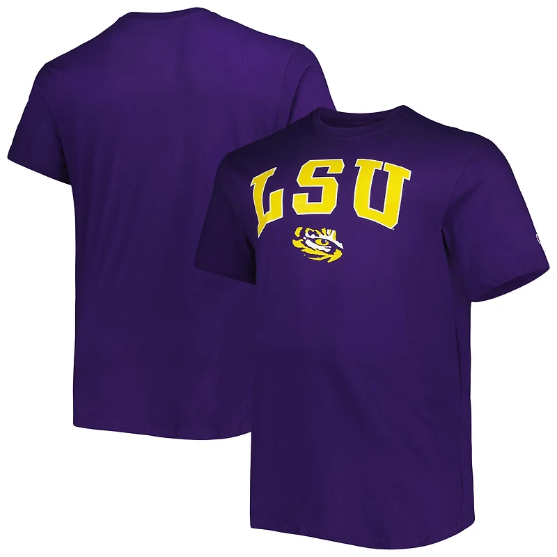 Champion Gray LSU Tigers Big Tall Arch Over Wordmark T-Shirt