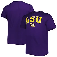 Champion Gray LSU Tigers Big  Tall Arch Over Wordmark T-Shirt
