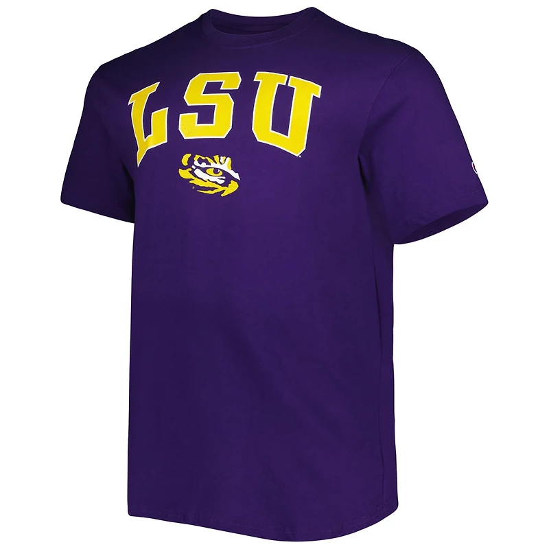 Champion Gray LSU Tigers Big Tall Arch Over Wordmark T-Shirt