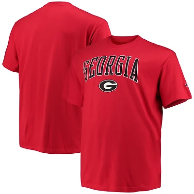 Champion Heathered Charcoal Georgia Bulldogs Big Tall Arch Over Wordmark T-Shirt
