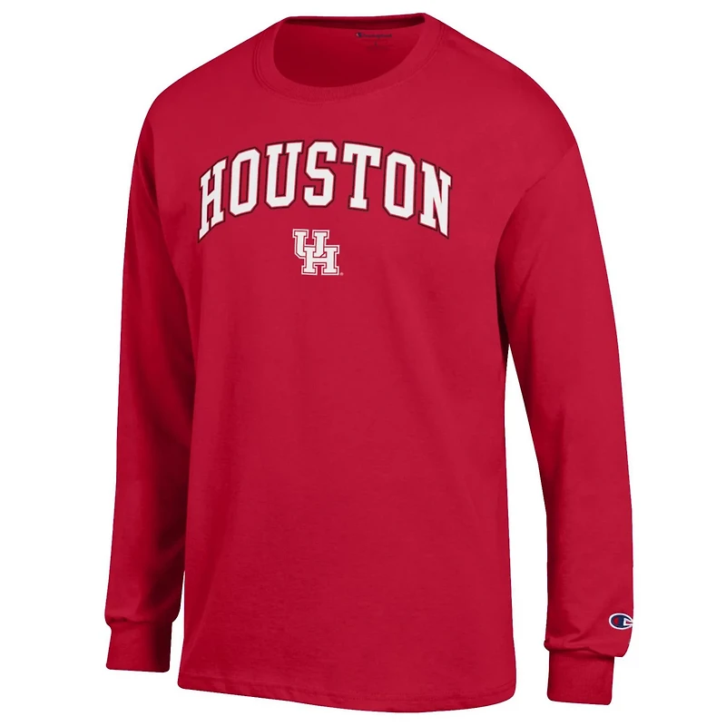 Champion Houston Cougars Arch Over Logo Long Sleeve T-Shirt