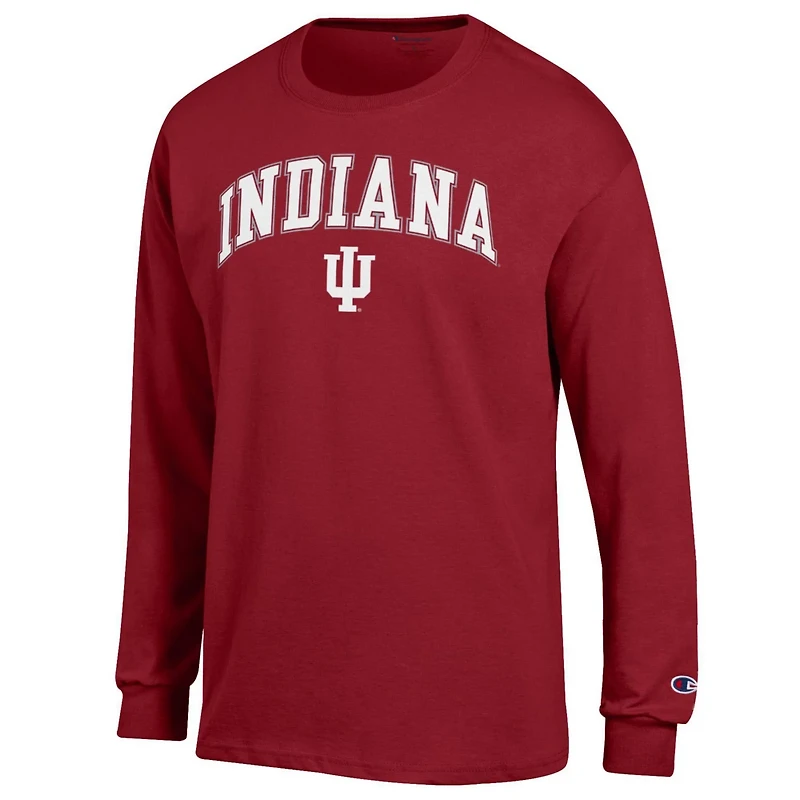 Champion Indiana Hoosiers Arch Over Logo Long Sleeve T-Shirt