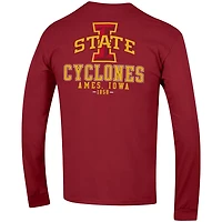 Champion Iowa State Cyclones Team Stack Long Sleeve T-Shirt