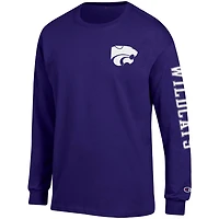 Champion Kansas State Wildcats Team Stack Long Sleeve T-Shirt